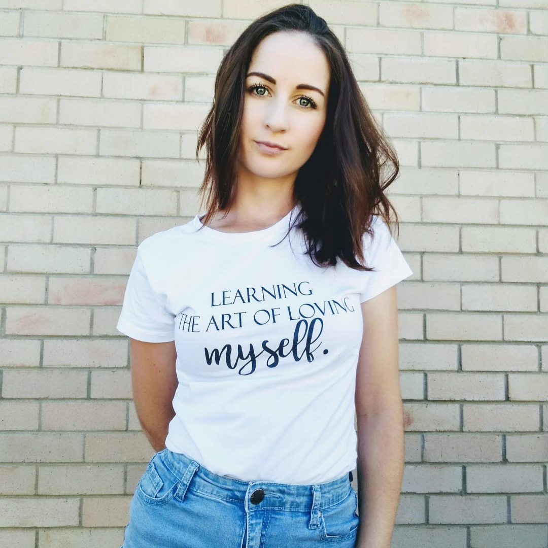 Learning the Art of Loving Myself, 100% Combed Cotton T-Shirt