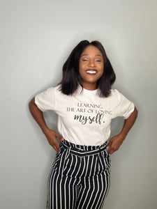 Learning the Art of Loving Myself, 100% Combed Cotton T-Shirt