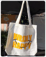 Load image into Gallery viewer, Wildly Happy Tote, 100% Cotton Canvas - size 42cm x 42cm Tote Bags Your Inspiration Platform 
